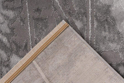 Marmaris 402 Silver Grey Rug with Geometric Pattern - ADORE RUGS and FLOORING